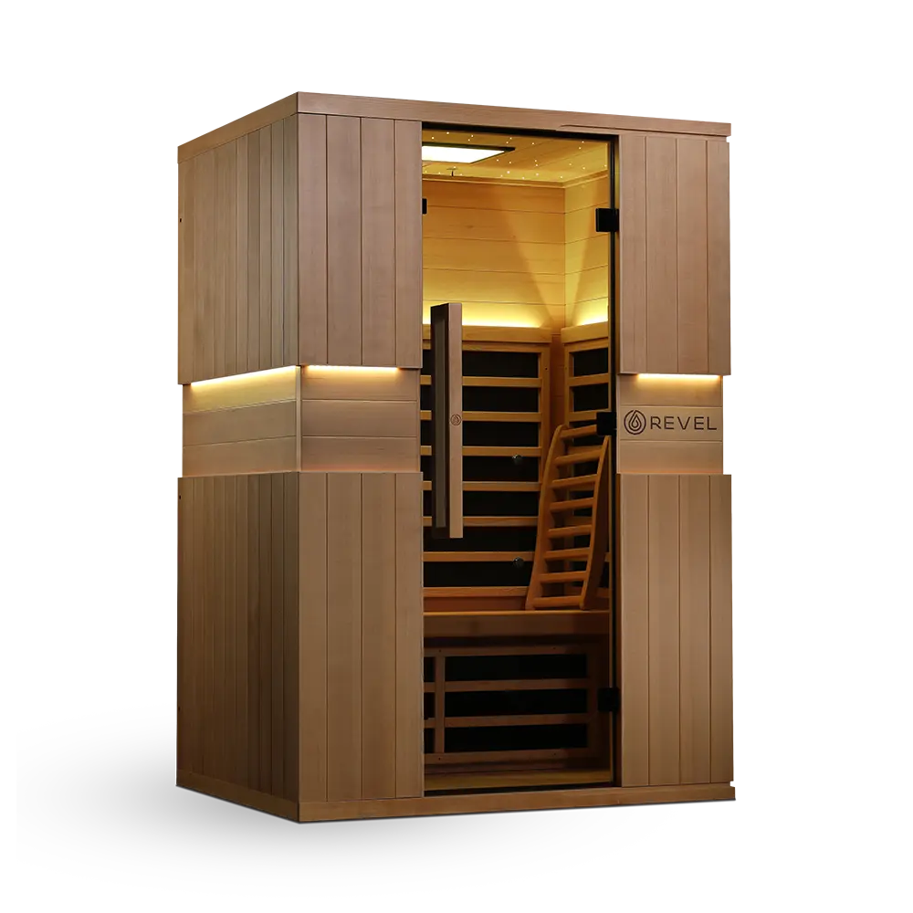 Revel Aura 2 Person Full Spectrum Infrared Sauna - Next Gen Revel Saunas