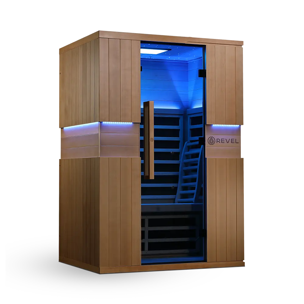 Revel Aura 2 Person Full Spectrum Infrared Sauna - Next Gen Revel Saunas