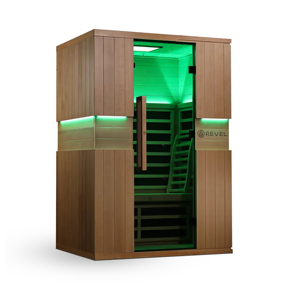 Revel Aura 2 Person Full Spectrum Infrared Sauna - Next Gen Revel Saunas