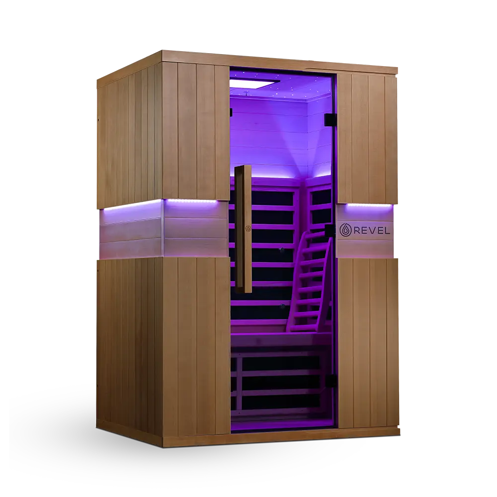 Revel Aura 2 Person Full Spectrum Infrared Sauna - Next Gen Revel Saunas