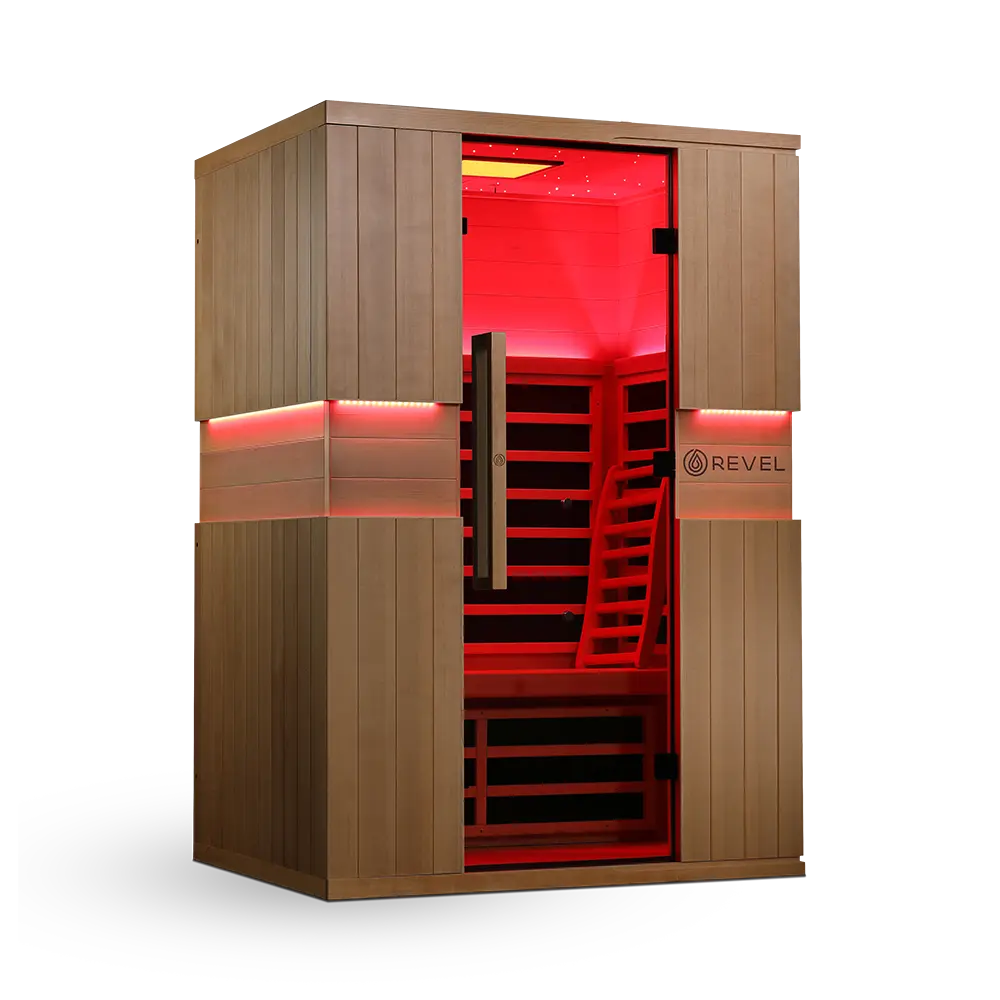 Revel Aura 2 Person Full Spectrum Infrared Sauna - Next Gen Revel Saunas