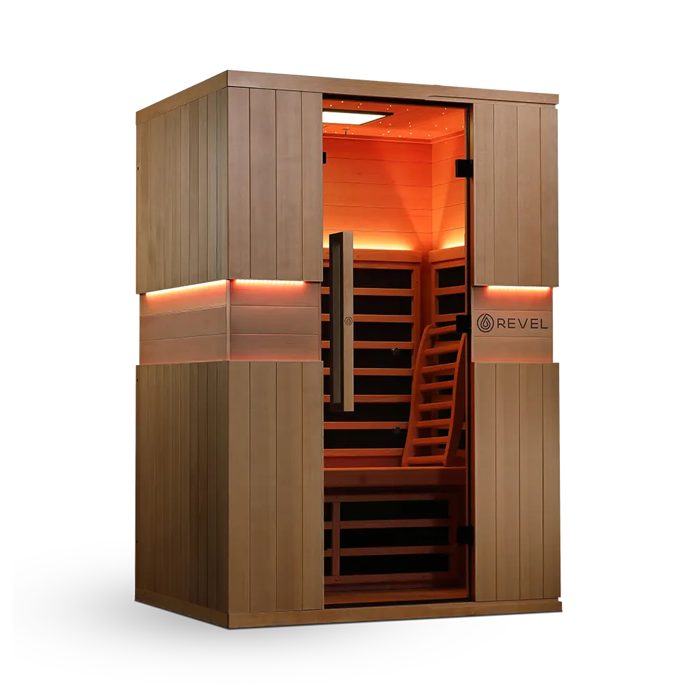 Revel Aura 2 Person Full Spectrum Infrared Sauna - Next Gen Revel Saunas