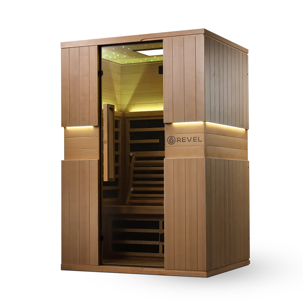 Revel Aura 2 Person Full Spectrum Infrared Sauna - Next Gen Revel Saunas