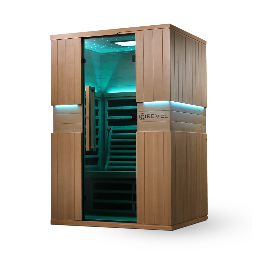 Revel Aura 2 Person Full Spectrum Infrared Sauna - Next Gen Revel Saunas