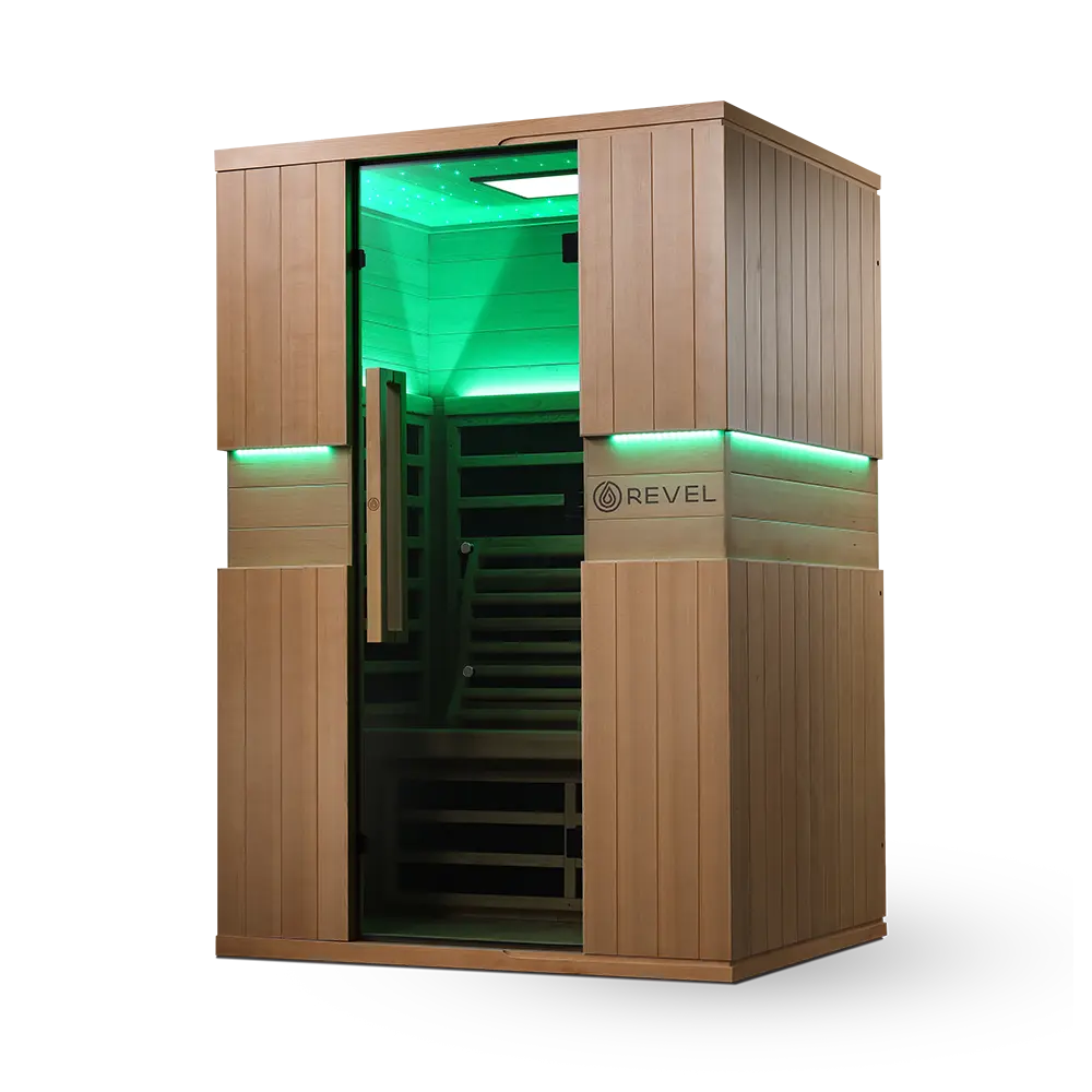 Revel Aura 2 Person Full Spectrum Infrared Sauna - Next Gen Revel Saunas