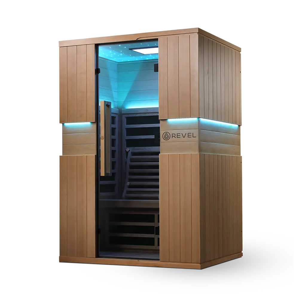 Revel Aura 2 Person Full Spectrum Infrared Sauna - Next Gen Revel Saunas