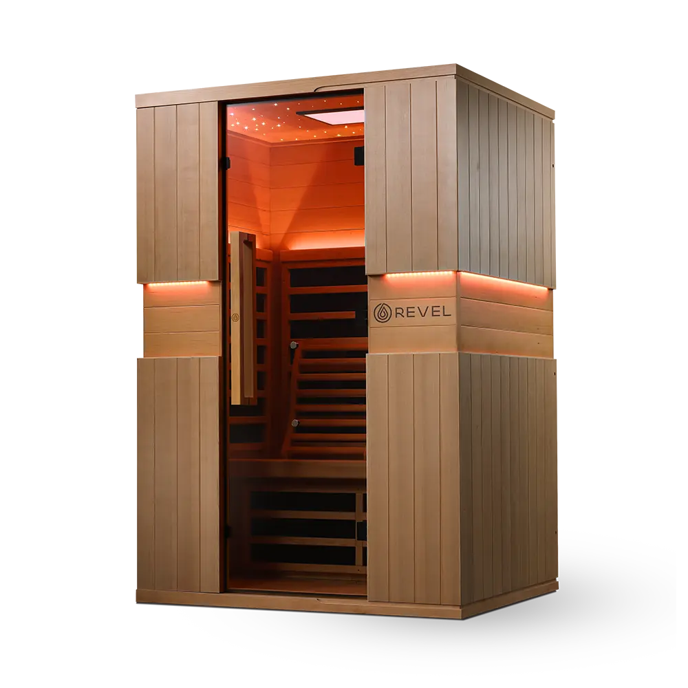 Revel Aura 2 Person Full Spectrum Infrared Sauna - Next Gen Revel Saunas