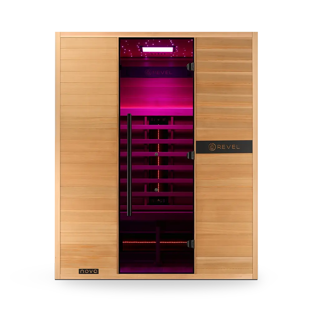 Revel Nova 3 Person Full Spectrum Infrared Sauna - Next Gen Revel Saunas