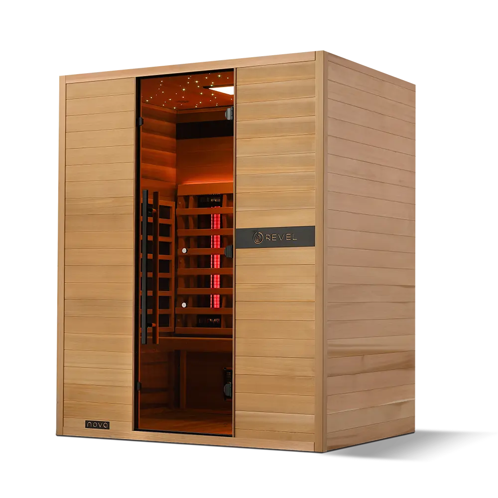Revel Nova 3 Person Full Spectrum Infrared Sauna - Next Gen Revel Saunas