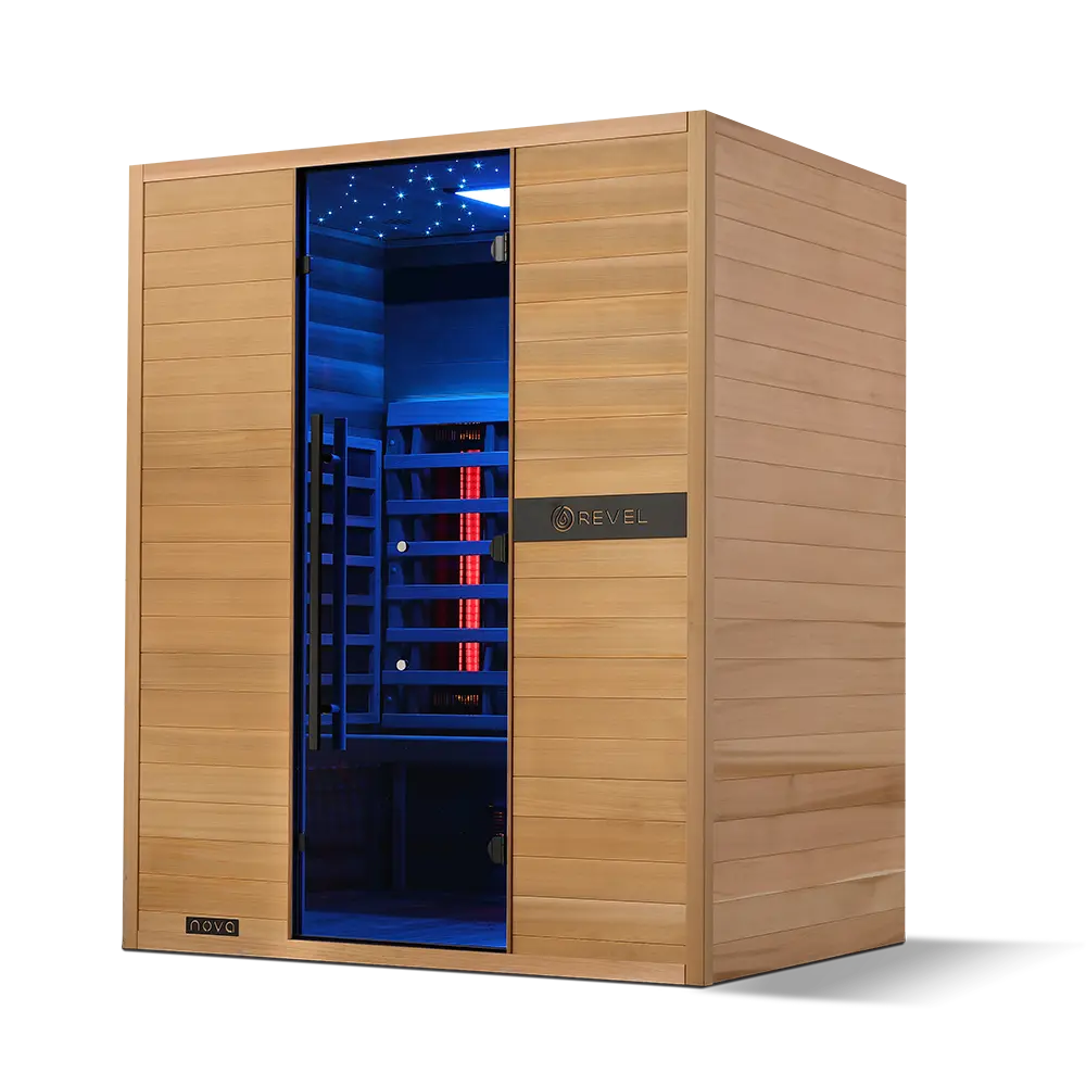 Revel Nova 3 Person Full Spectrum Infrared Sauna - Next Gen Revel Saunas