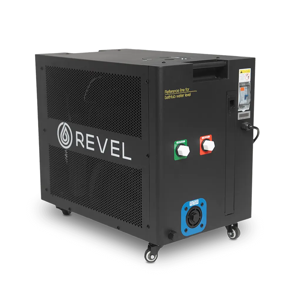 Revel Luna 3P Infrared Cabin Sauna with Glacier Solo Ice Bath and 1HP Chiller Revel Saunas
