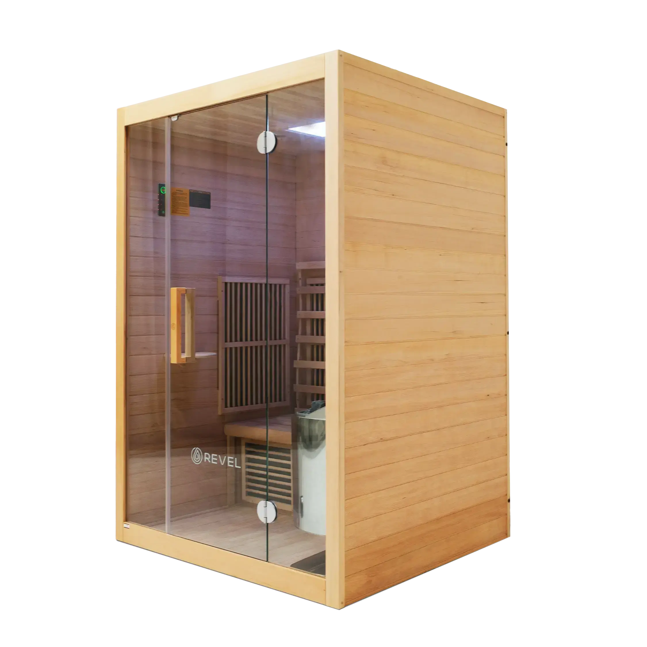 Revel NordicWave 2 Person Infrared & Traditional Hybrid Sauna Revel Saunas