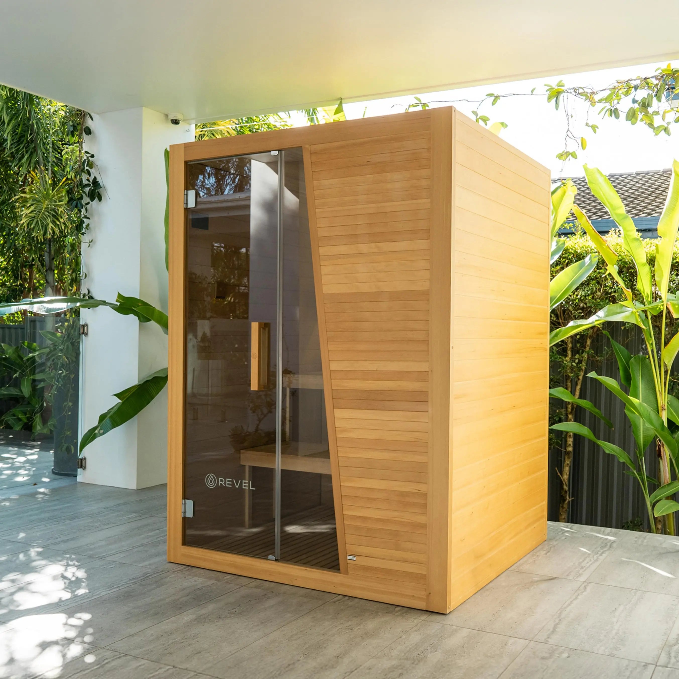 Revel Tampere 4 Person Double Tier Traditional Finnish Sauna Revel Saunas