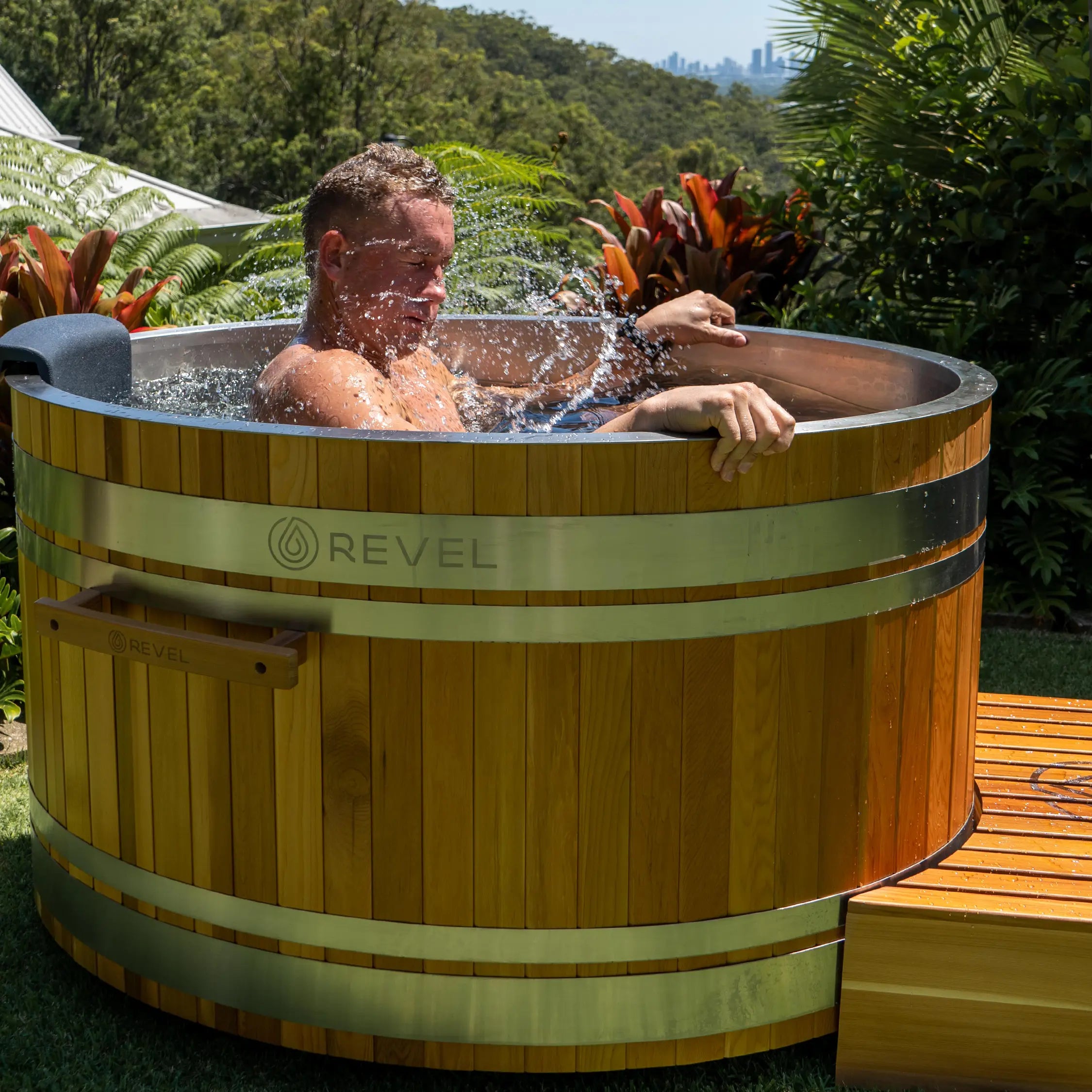 Revel Glacier Solo - Premium Cedar Ice Bath Revel Saunas