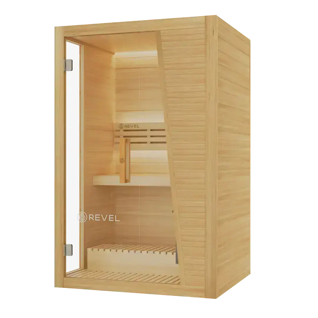 Revel Tampere 2 Person Traditional Finnish Sauna with Step Revel Saunas