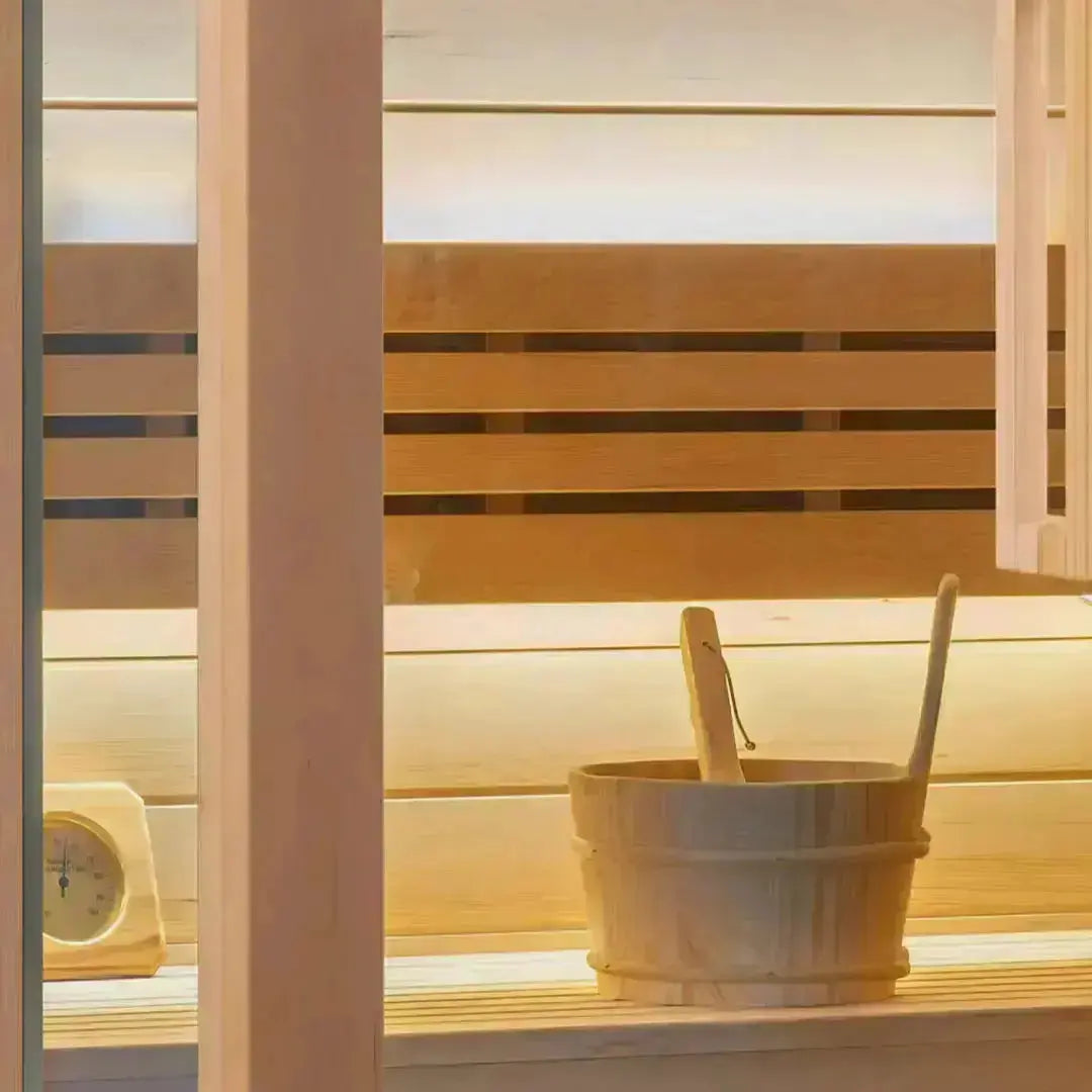 Revel Tampere 2 Person Traditional Finnish Sauna with Step Revel Saunas