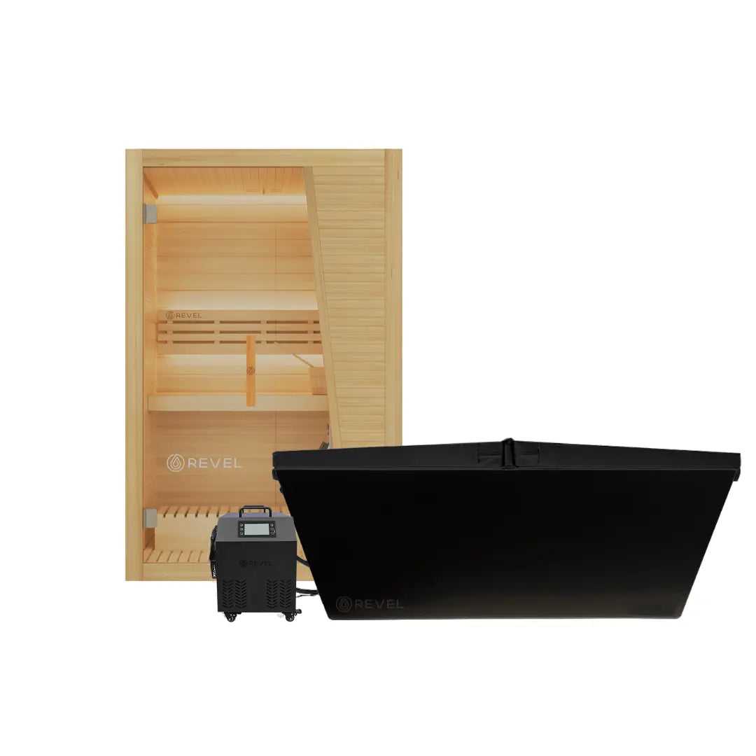 2 Person Tampere & Edur Noir Ice Bath Revel Saunas