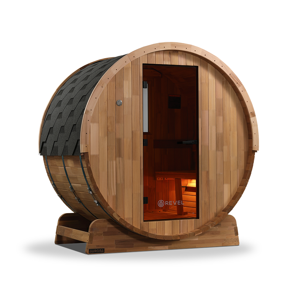 Revel Aurora - 2 Person Traditional Cedar Barrel Sauna - Next Gen (Sauna Only)