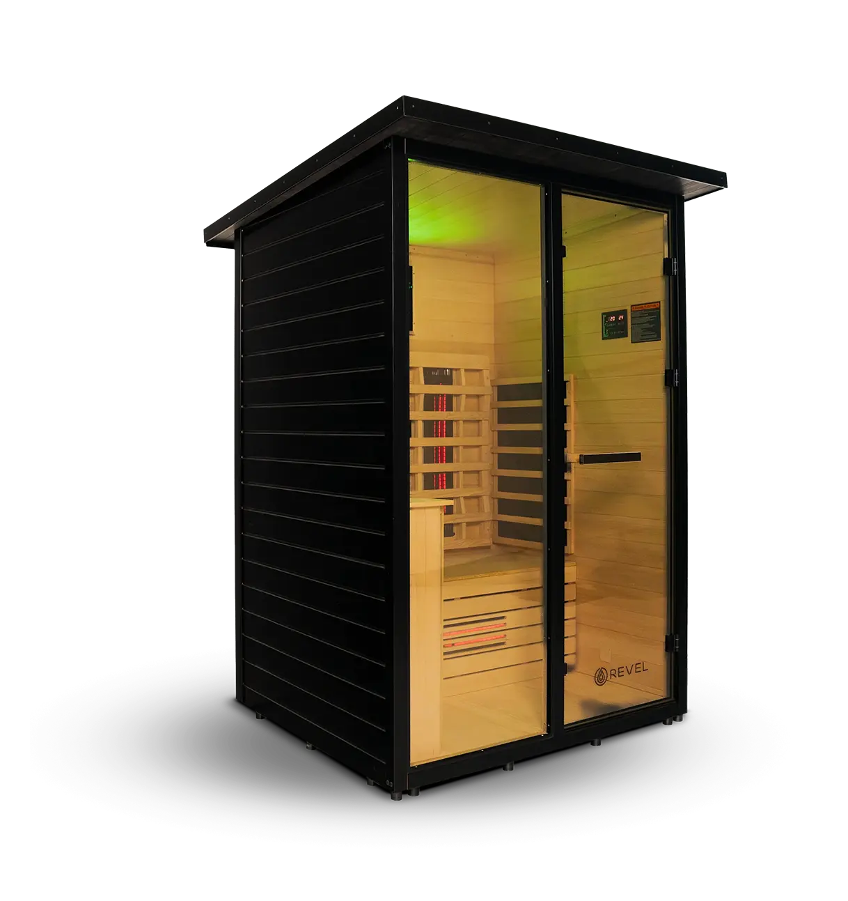 Revel Eclipse 2 Person Full Spectrum Infrared Cabin Sauna Revel Saunas