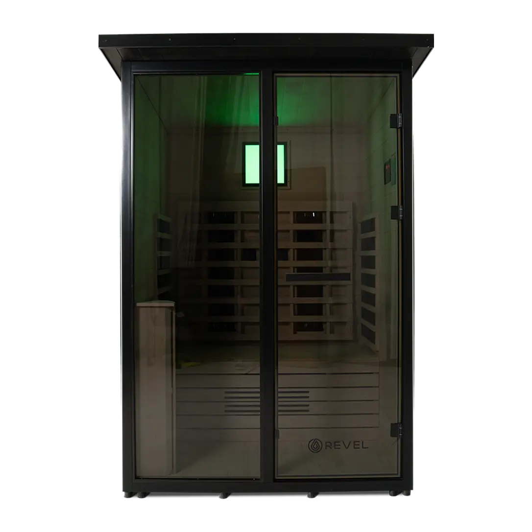 Revel Eclipse 2 Person Full Spectrum Infrared Cabin Sauna Revel Saunas