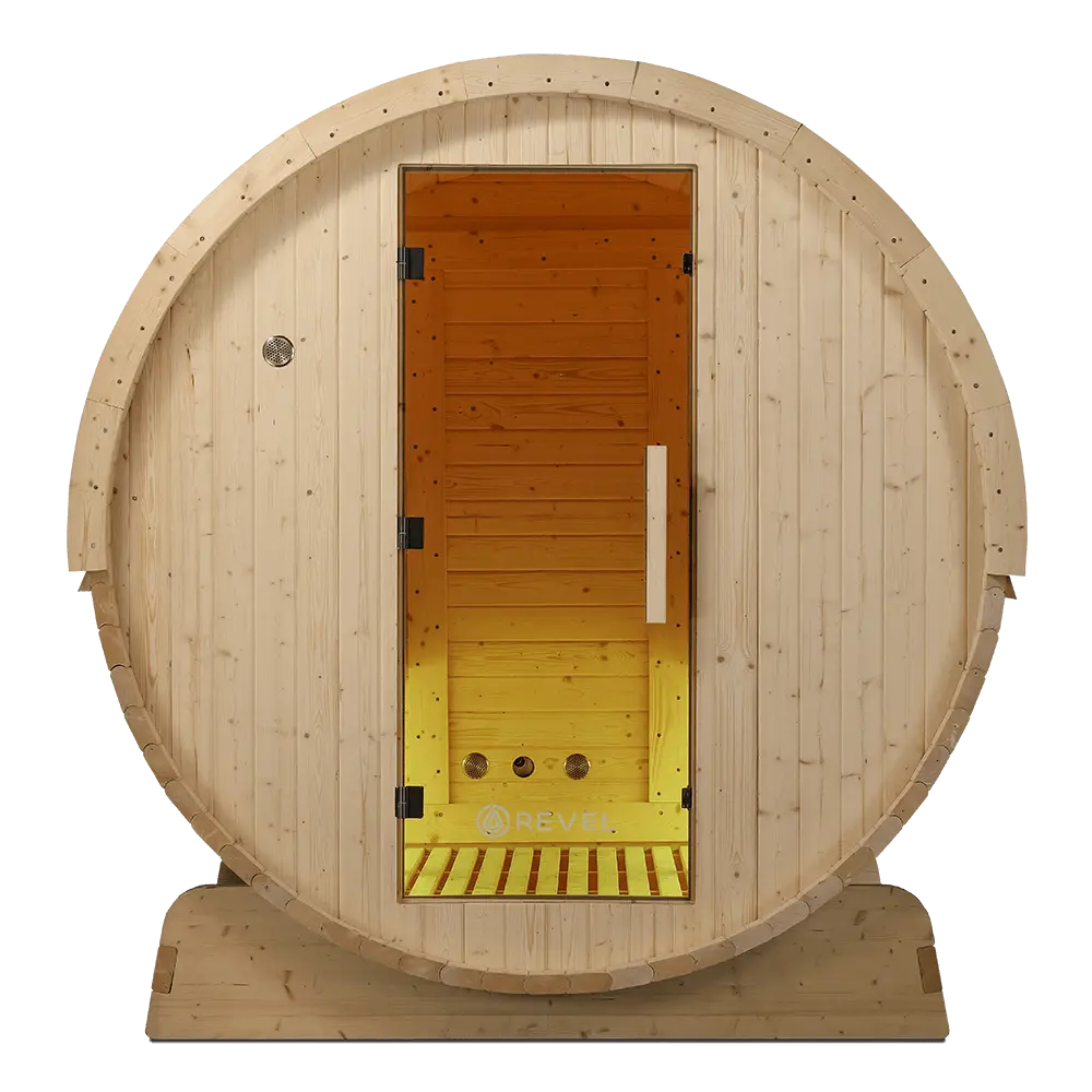 Revel Eden - 4 Person Traditional Barrel Sauna Revel Saunas
