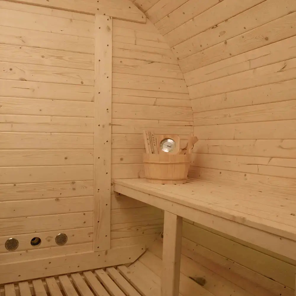 Revel Eden - 4 Person Traditional Barrel Sauna Revel Saunas