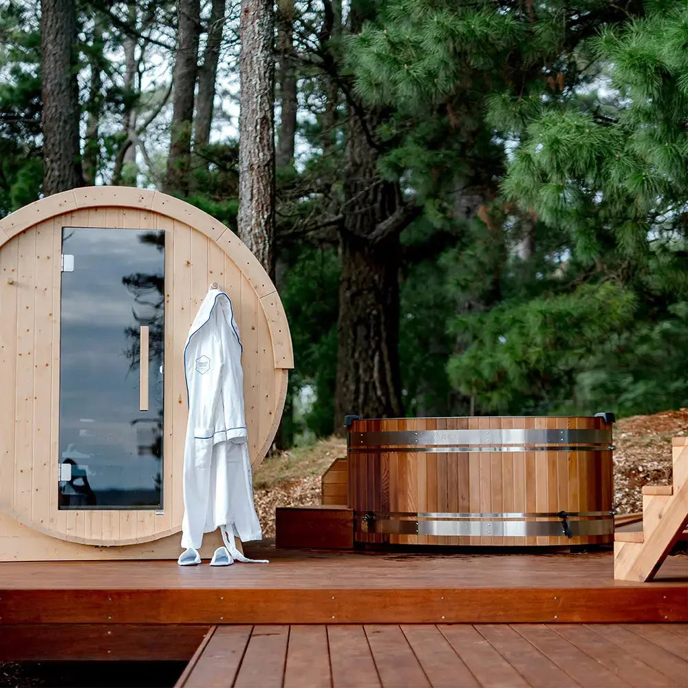 Revel Eden - 8 Person Traditional Barrel Sauna (Barrel Only) Revel Saunas