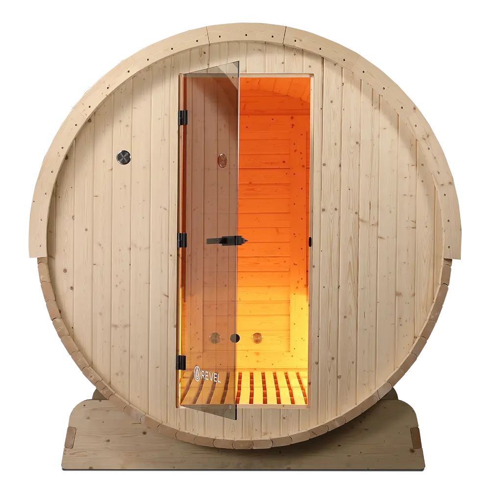Revel Eden - 8 Person Traditional Barrel Sauna Revel Saunas