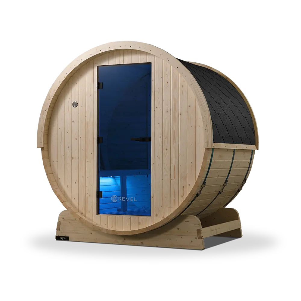Revel Eden - 4 Person Traditional Barrel Sauna (Barrel Only) Revel Saunas