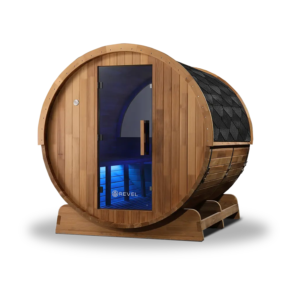 Revel Edenview - 8 Person Traditional Cedar Barrel Sauna Revel Saunas