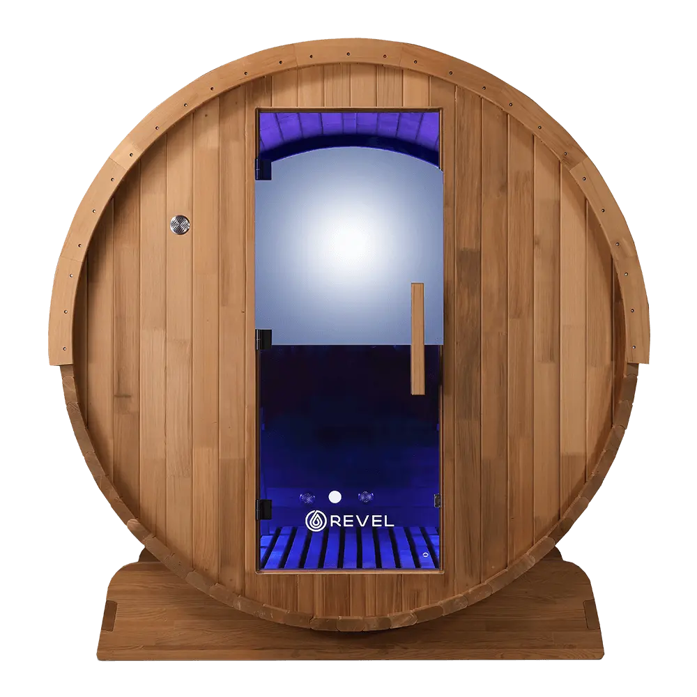 Revel Edenview - 8 Person Traditional Cedar Barrel Sauna Revel Saunas