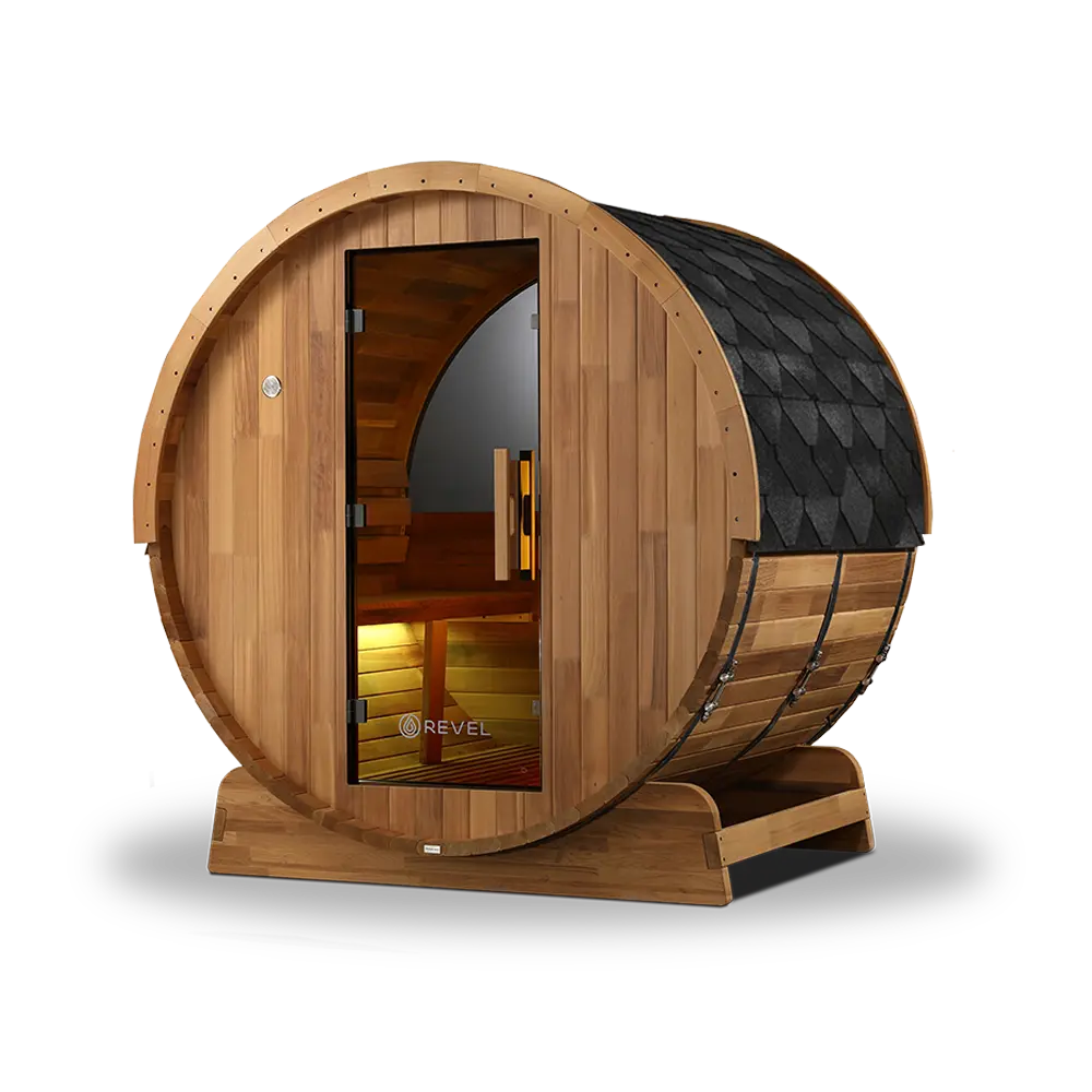 Revel Edenview - 4 Person Traditional Cedar Barrel Sauna Revel Saunas
