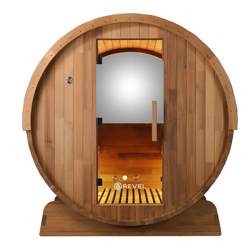 Revel Edenview - 4 Person Traditional Cedar Barrel Sauna Revel Saunas