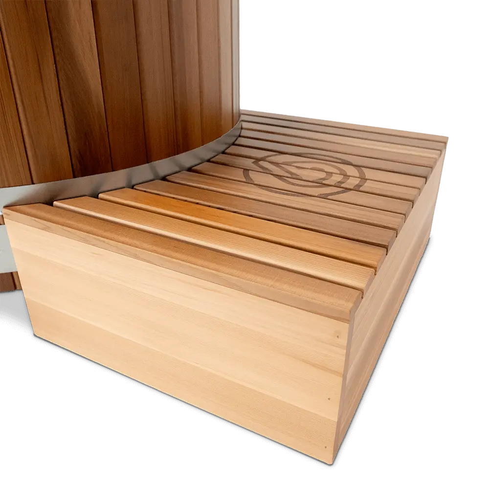 Revel Virta 4P Traditional Cabin with Glacier Duo Ice Bath and 1HP Chiller Revel Saunas