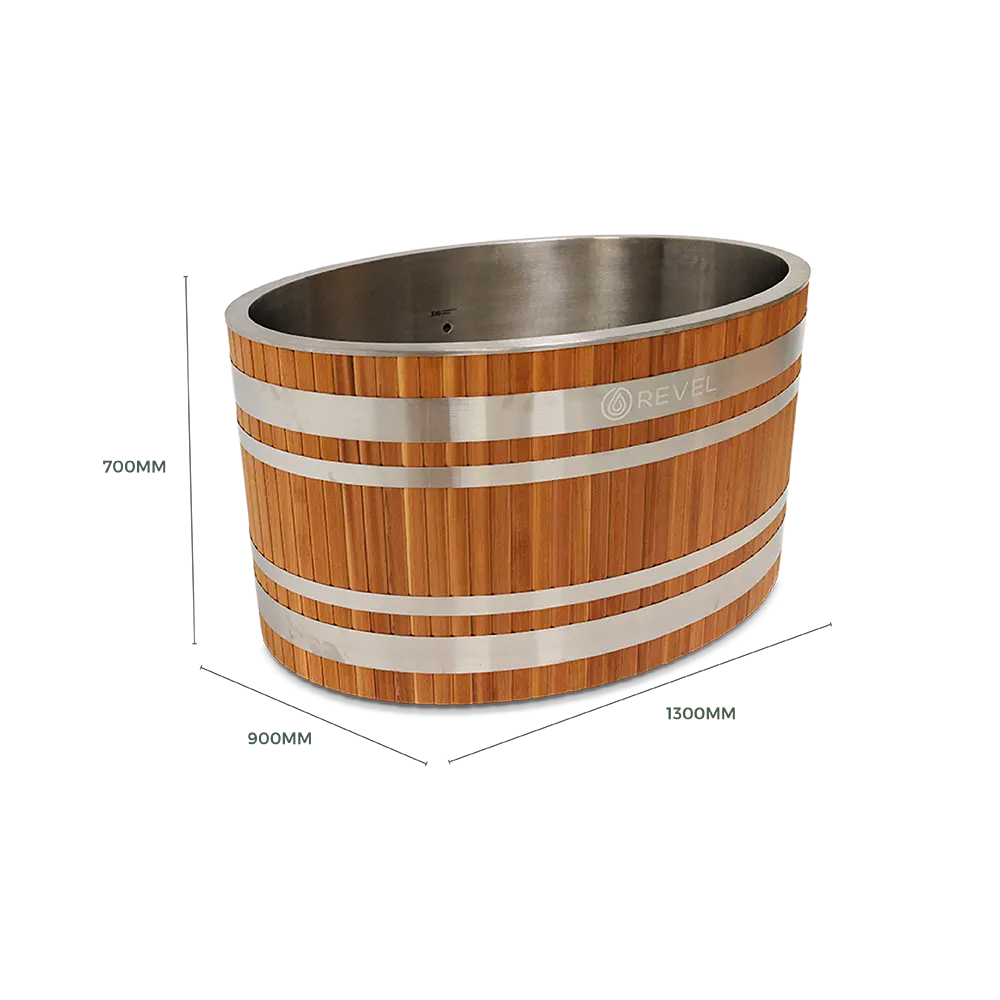 Revel Glacier Solo – Premium Cedar Ice Bath Revel Saunas