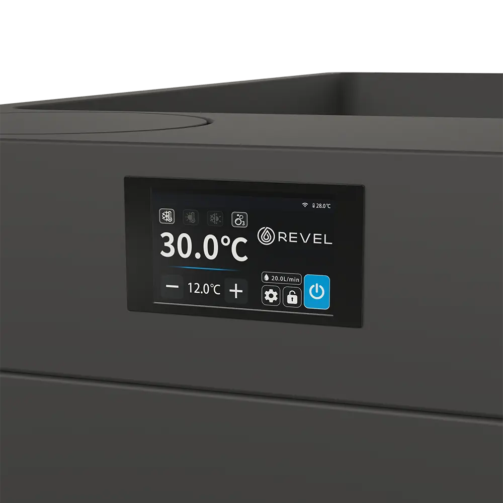 Revel Loom 4P Traditional Finnish Sauna with Glasur All in One Ice Bath Black Revel Saunas