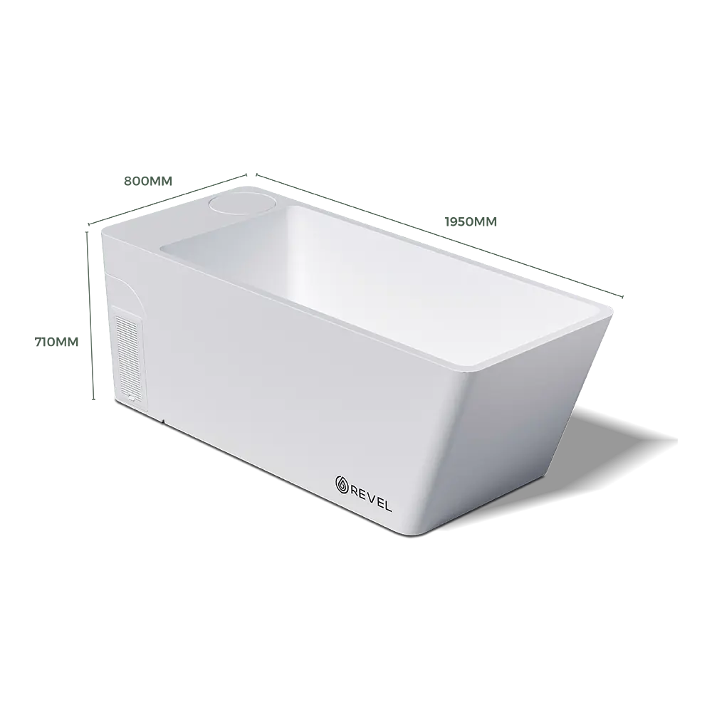 Revel Glasur All in One Ice Bath - Black Revel Saunas