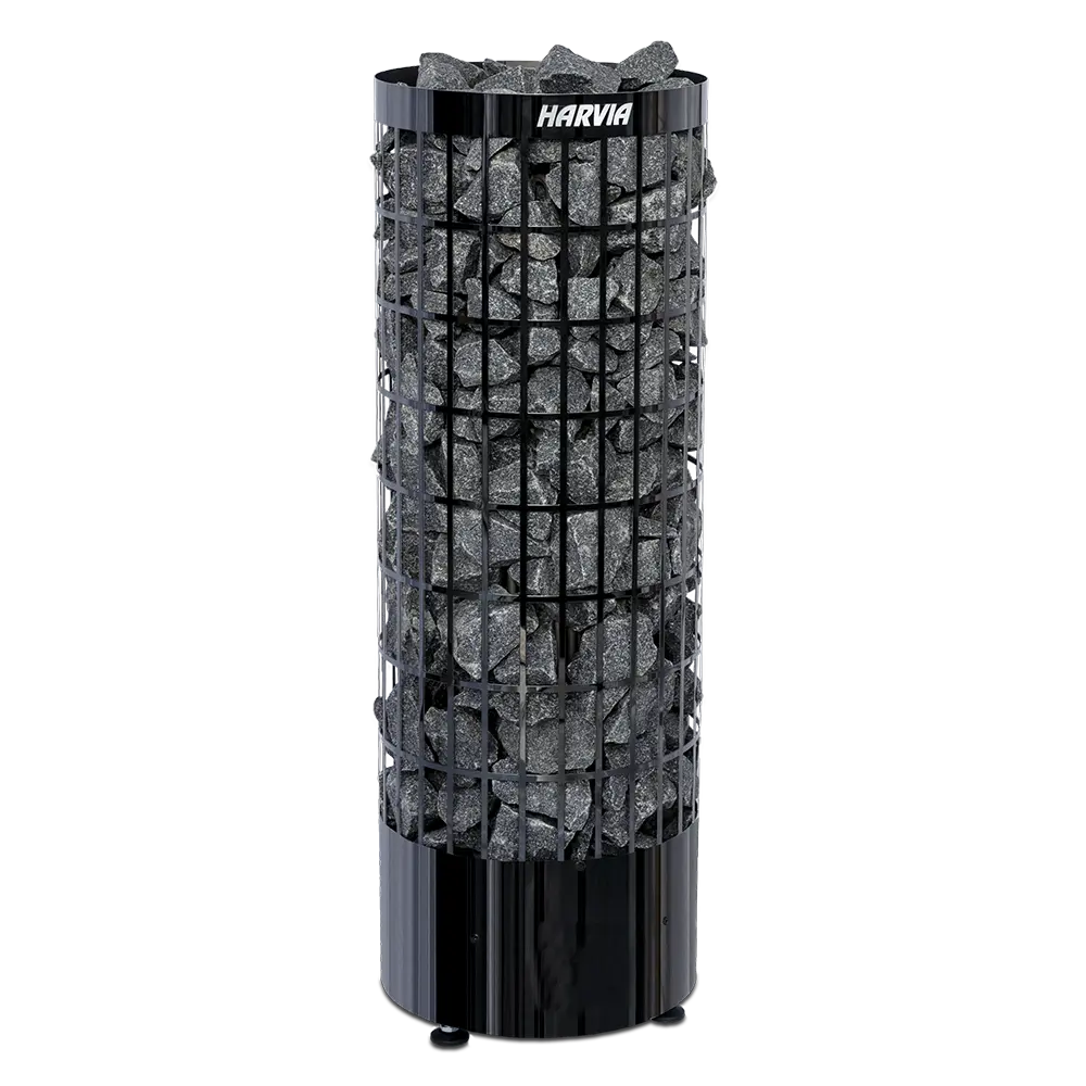 Harvia Electronic Black Cilindro Pillar Heater 6.8KW - PC70 Revel Saunas