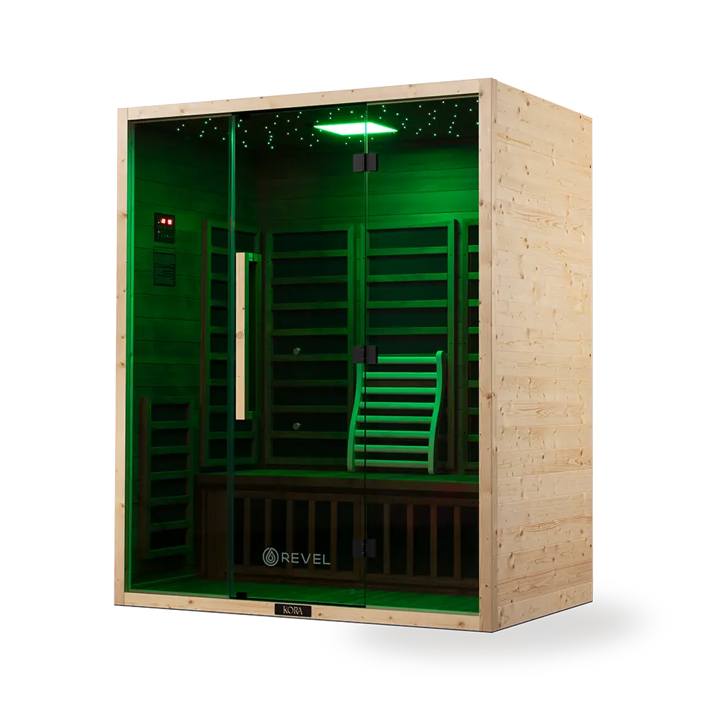 Revel Kora 3 Person Far Infrared Sauna - Next Gen Revel Saunas