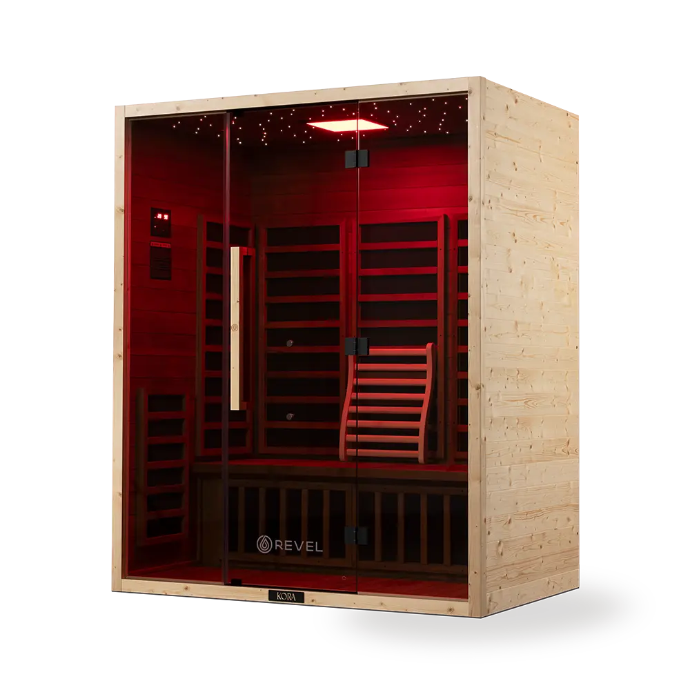 Revel Kora 3 Person Far Infrared Sauna - Next Gen Revel Saunas