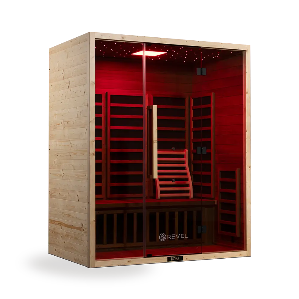 Revel Kora 3 Person Far Infrared Sauna - Next Gen Revel Saunas