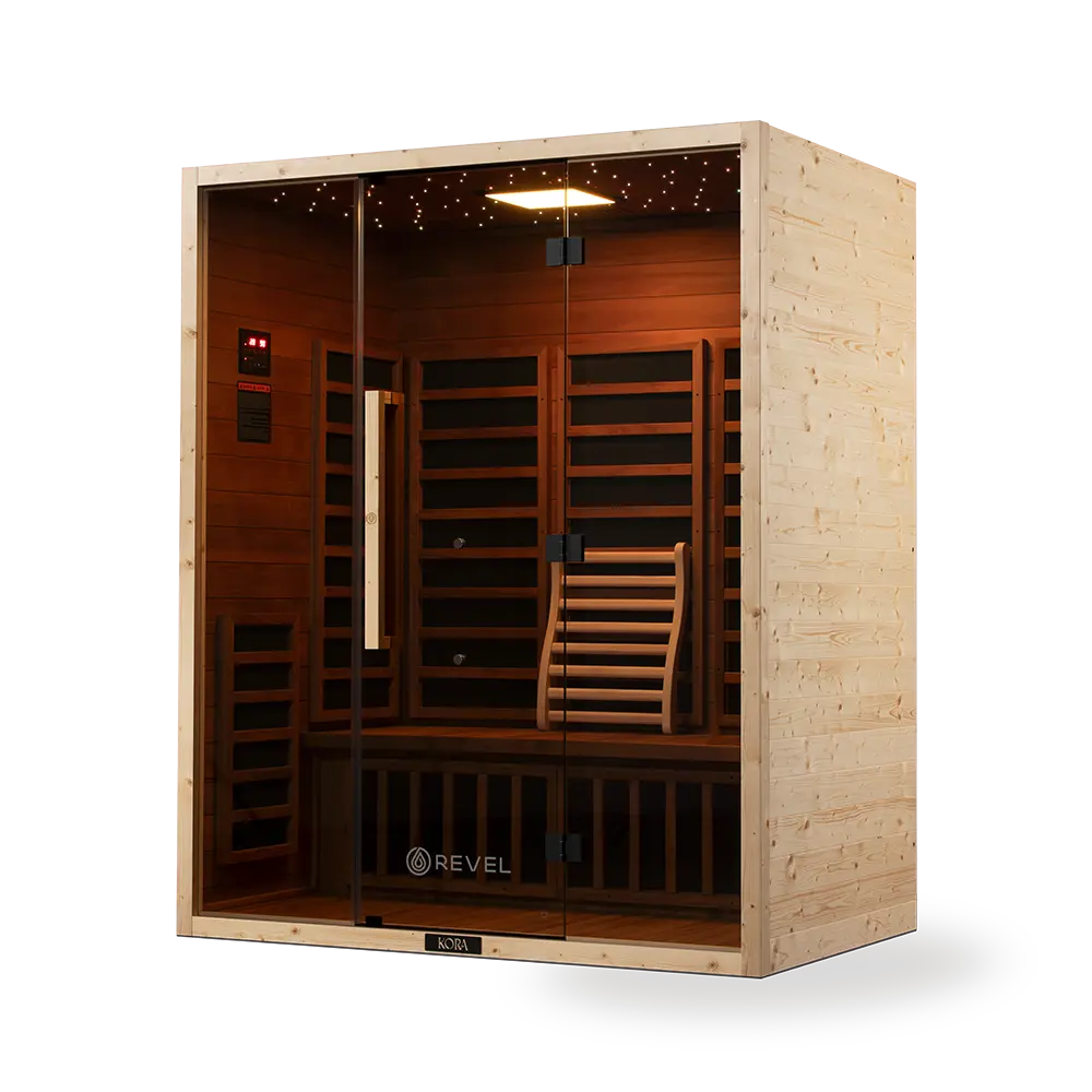 Revel Kora 3 Person Far Infrared Sauna - Next Gen Revel Saunas