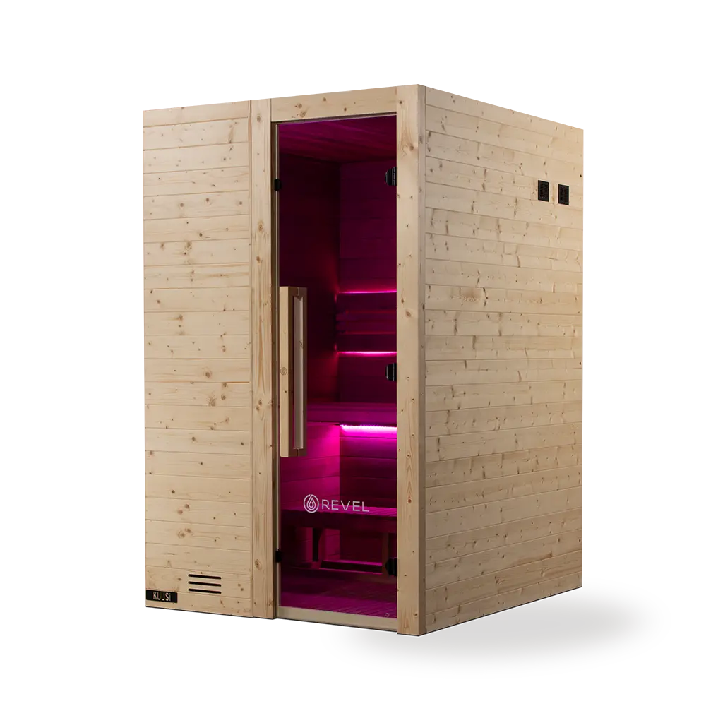 Revel Kuusi 2 Person Traditional Finnish Sauna Revel Saunas