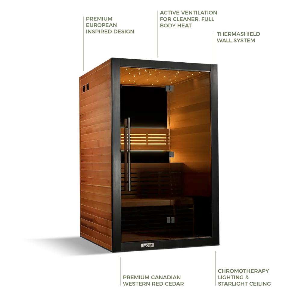 Revel Loom 2 Person Traditional Finnish Sauna - Next Gen Revel Saunas