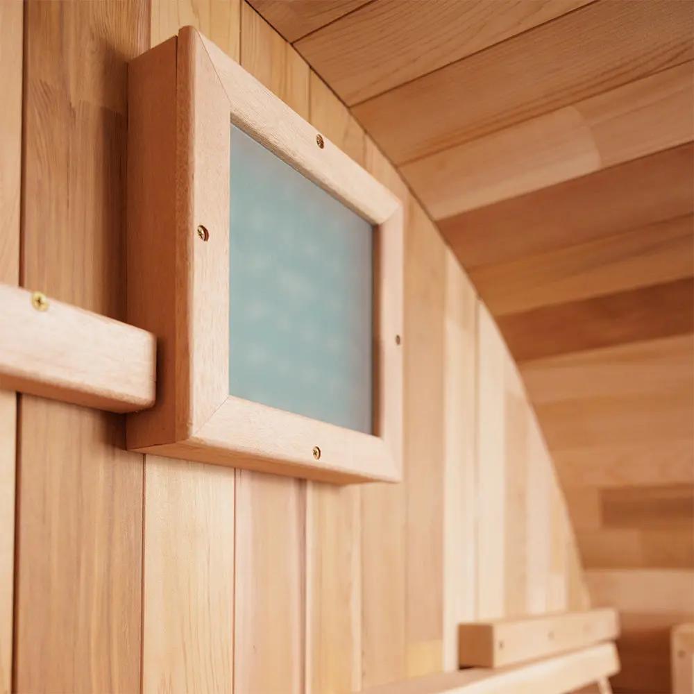 Revel Luna - 3 Person Cedar Infrared Barrel Sauna (LE) Revel Saunas