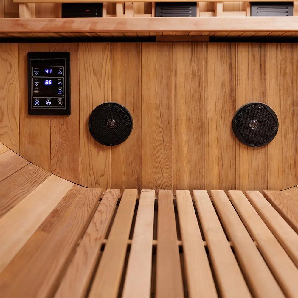 Revel Luna - 3 Person Cedar Infrared Barrel Sauna (LE) Revel Saunas