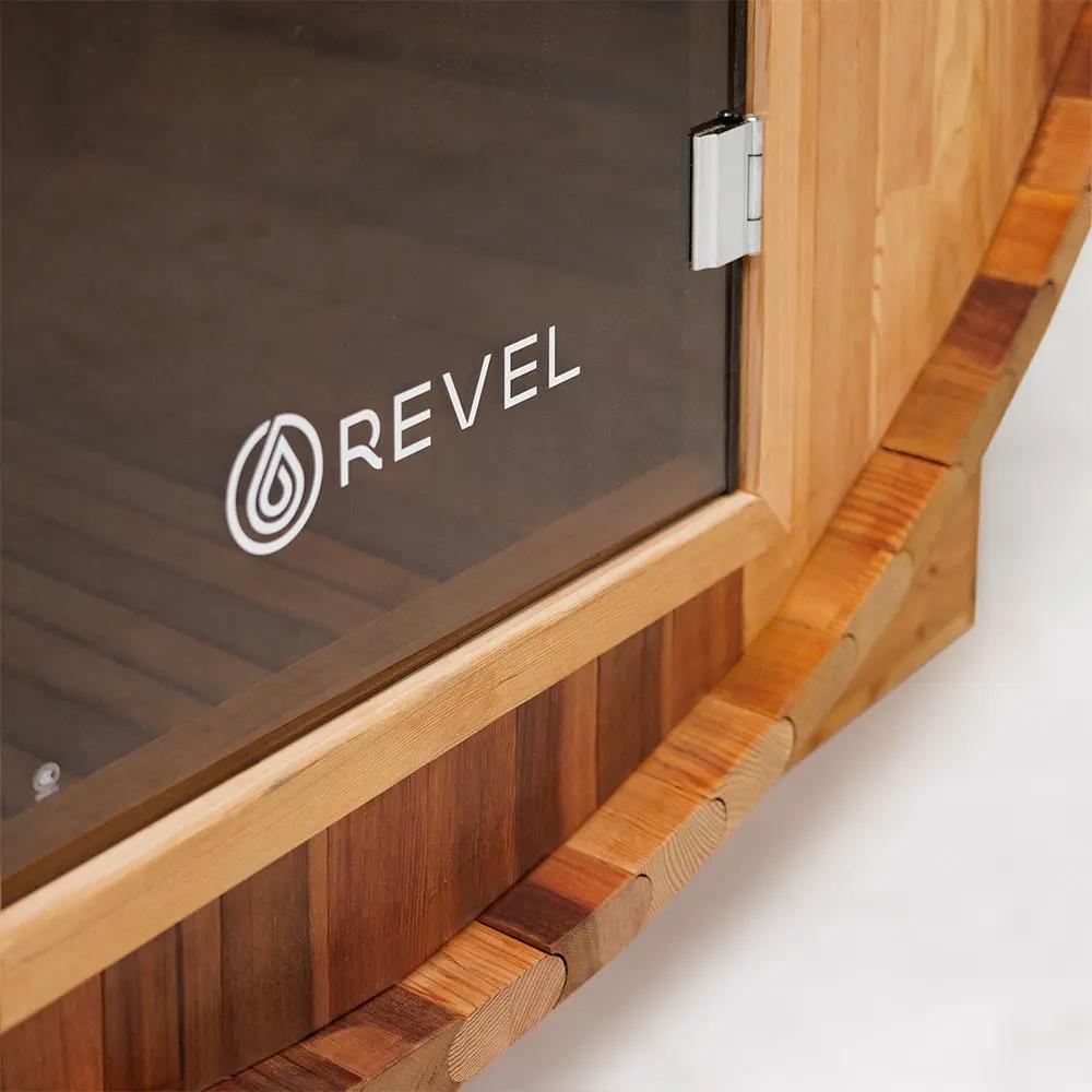 Revel Luna - 3 Person Cedar Infrared Barrel Sauna (LE) Revel Saunas