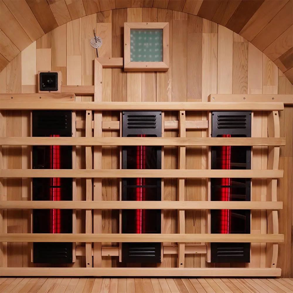 Revel Luna - 3 Person Cedar Infrared Barrel Sauna (LE) Revel Saunas