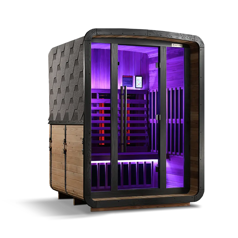 Revel Luna 3 Person Infrared Cabin Sauna - Next Gen Revel Saunas