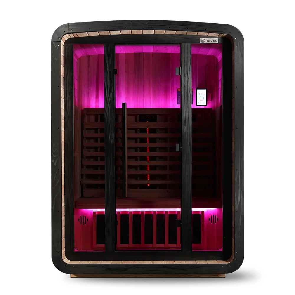 Revel Luna 3 Person Infrared Barrel Sauna - Next Gen Revel Saunas